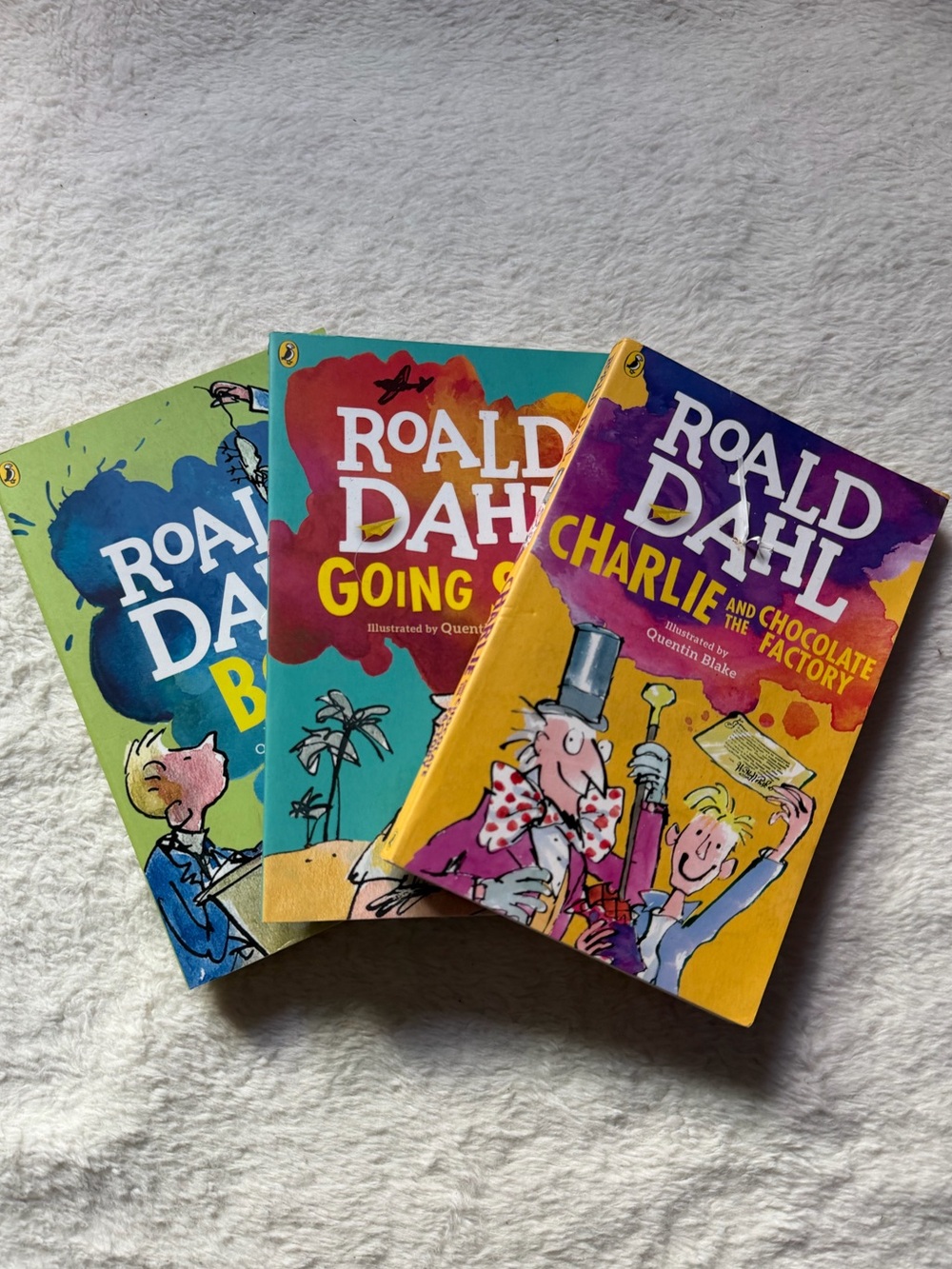 Roald Dahl Paperback Book Set - Colorful Illustrated Covers